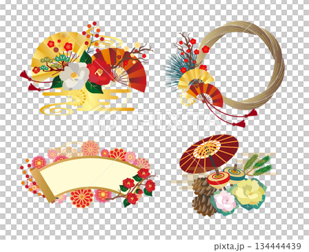 新年裝飾新年賀卡材料 134444439