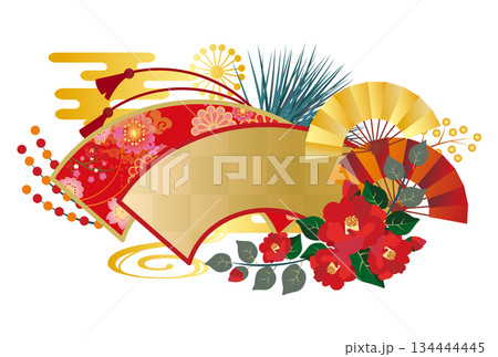 正月飾り 年賀素材 正月飾り 年賀素材 134444445