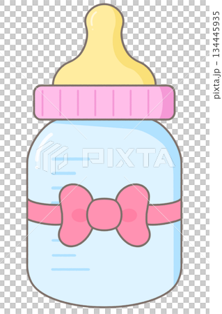 Baby Shower Bliss Cute Milk Bottle 134445935