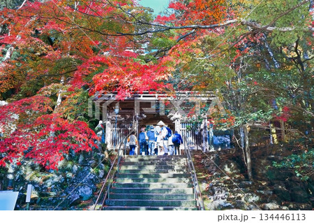 【香川県】四国霊場「第88番札所」秋の紅葉した大窪寺 【香川県】四国霊場「第88番札所」秋の紅葉した大窪寺 134446113