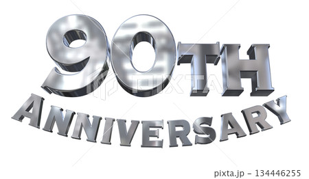 3DCG文字「90th Anniversary/90周年マークキラキラ」 3DCG文字「90th Anniversary/90周年マークキラキラ」 134446255