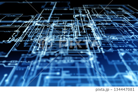 未来的なサイバーネットワーク 未来的なサイバーネットワーク 134447081