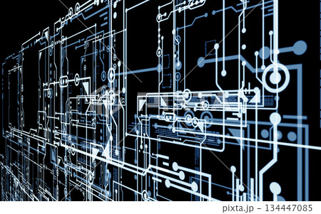 未来技術の回路図イメージ 134447085