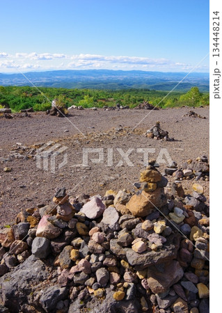 北海道美瑛町　望岳台から富良野方面を望む 134448214