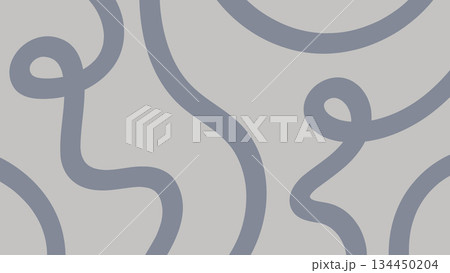 Minimalist abstract background featuring a simple, bold seamless pattern of thick, organic, and looping wavy lines. Minimalist abstract background featuring a simple, bold seamless pattern of thick, organic, and looping wavy lines. 134450204