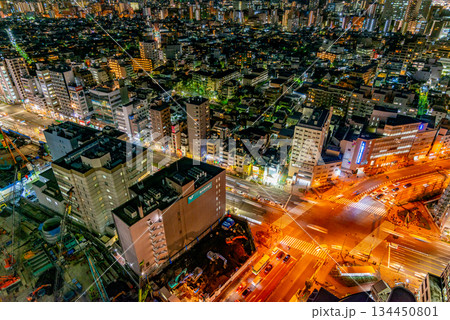 文京シビックセンターから眺める東京都市風景　夜景 134450801