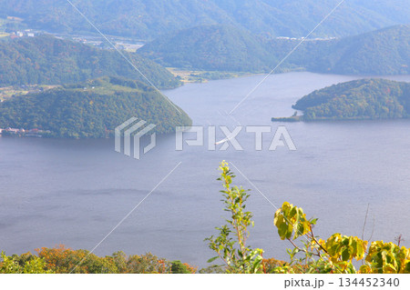 三方テラス　三方五湖レインボーライン　山頂公園　日本海　水月湖　日向湖　菅湖　久々子湖　若狭湾 134452340