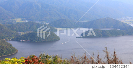 三方テラス　三方五湖レインボーライン　山頂公園　日本海　水月湖　日向湖　菅湖　久々子湖　若狭湾 134452344