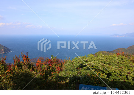 三方テラス　三方五湖レインボーライン　山頂公園　日本海　水月湖　日向湖　菅湖　久々子湖　若狭湾 134452365