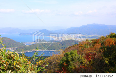 三方テラス　三方五湖レインボーライン　山頂公園　日本海　水月湖　日向湖　菅湖　久々子湖　若狭湾 134452392