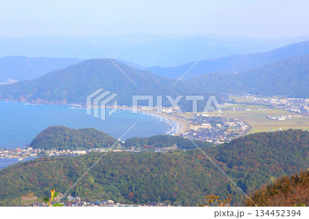 三方テラス　三方五湖レインボーライン　山頂公園　日本海　水月湖　日向湖　菅湖　久々子湖　若狭湾 134452394