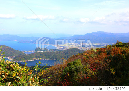 三方テラス　三方五湖レインボーライン　山頂公園　日本海　水月湖　日向湖　菅湖　久々子湖　若狭湾 134452402