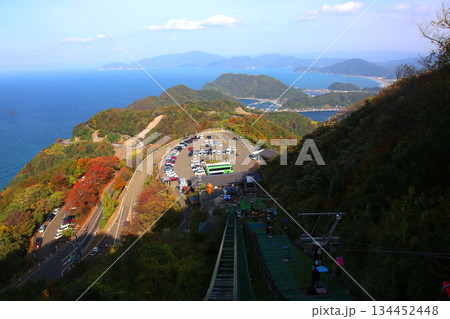 三方テラス　三方五湖レインボーライン　山頂公園　日本海　水月湖　日向湖　菅湖　久々子湖　若狭湾 134452448