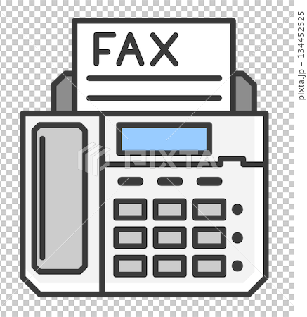 仕事で使うデータ送信したり文章を送れるFAXのイラスト 仕事で使うデータ送信したり文章を送れるFAXのイラスト 134452525