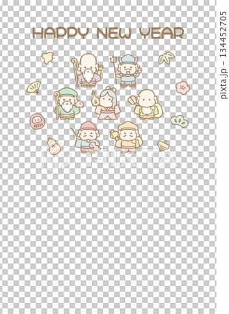 七大幸運神賀年片 134452705