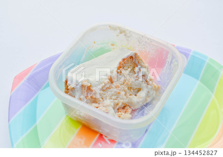 手作り簡単サブレチーズケーキ 134452827