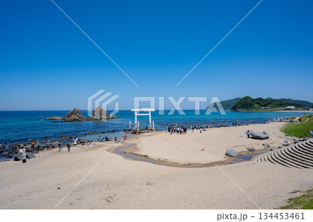 櫻井神社 二見ヶ浦 海中大鳥居の風景 134453461