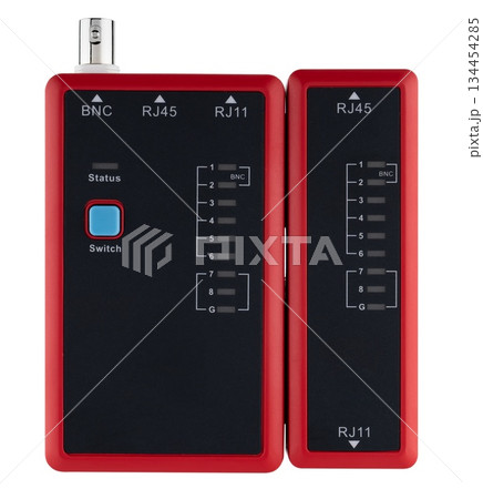 Professional twisted pair and telephone cable tester with LED pair indication. Professional twisted pair and telephone cable tester with LED pair indication. 134454285