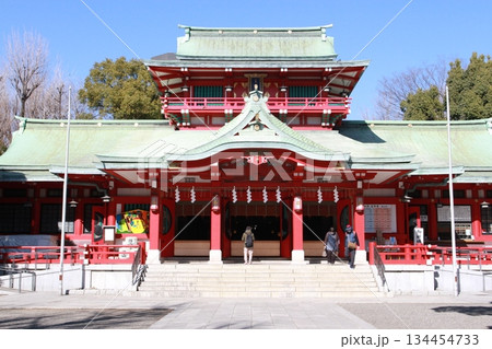 東京都江東区富岡にある「富岡八幡宮の御本殿」 東京都江東区富岡にある「富岡八幡宮の御本殿」 134454733