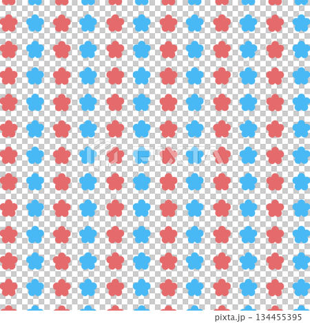 Red and blue floral background material Red and blue floral background material 134455395