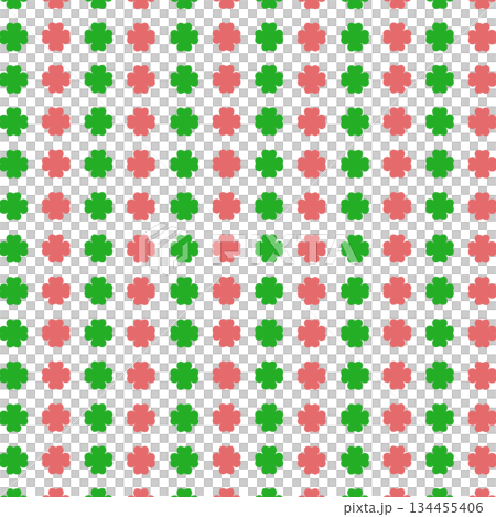 紅色和綠色的三葉草背景材料 紅色和綠色的三葉草背景材料 134455406