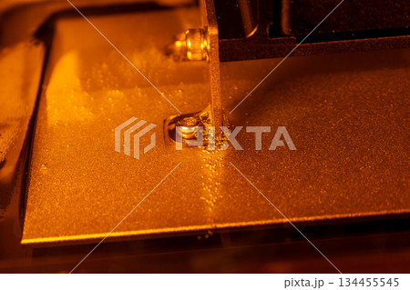 3d resin printer in interior showroom 134455545