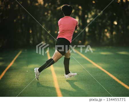 サッカー　ラグビー　クラブ　ストレッチ 134455771