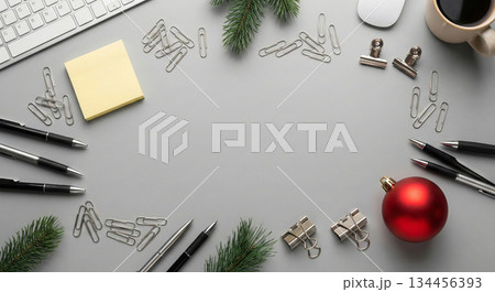 Holiday Desk Decor 134456393