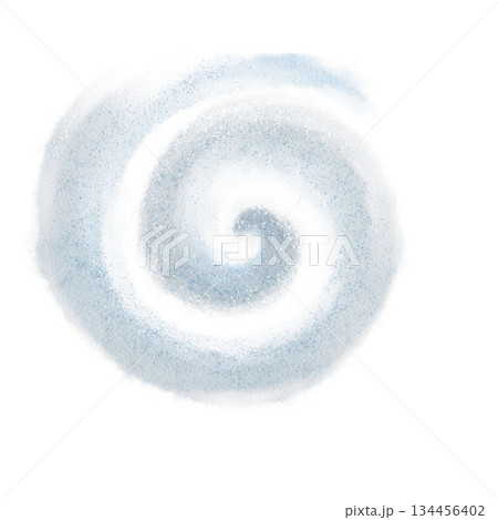 Spiral swirl in airy cloud white and pale blue tones watercolor illustration isolated on white. Abstract hand-painted winter element, light texture, perfect for branding, backgrounds, seasonal design Spiral swirl in airy cloud white and pale blue tones watercolor illustration isolated on white. Abstract hand-painted winter element, light texture, perfect for branding, backgrounds, seasonal design 134456402