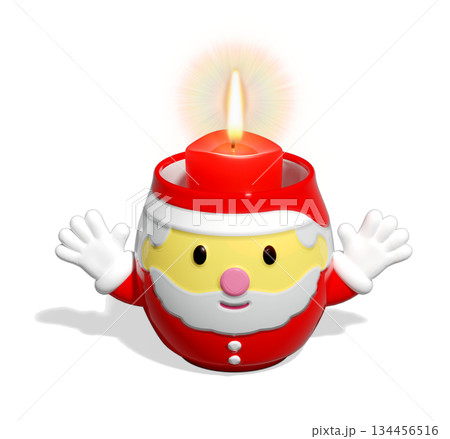 サンタクロース ポット-キャンドル 134456516