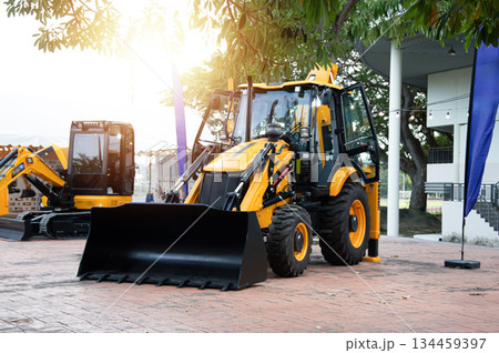 Medium-sized tractors used in industrial and agricultural applications. Medium-sized tractors used in industrial and agricultural applications. 134459397