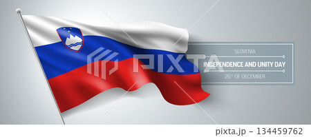 Slovenia happy independence and unity day greeting card, banner vector illustration Slovenia happy independence and unity day greeting card, banner vector illustration 134459762