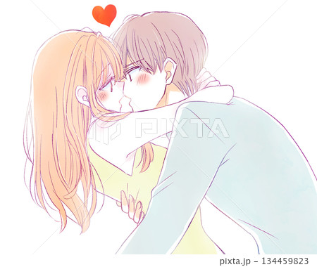 抱き合う男女 ノースリーブ 抱き合う男女 ノースリーブ 134459823