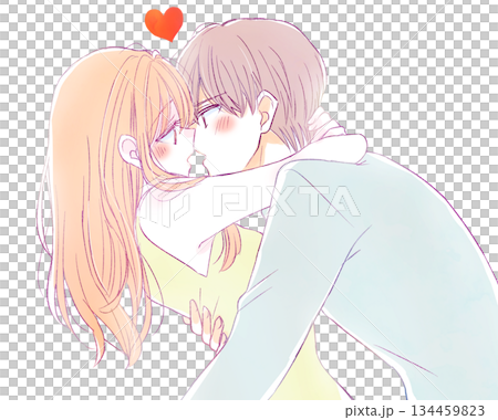 男女擁抱在一起,無袖 男女擁抱在一起,無袖 134459823