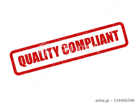 Grunge rubber stamp illustration showing a positive message for quality compliant status on official documents Grunge rubber stamp illustration showing a positive message for quality compliant status on official documents 134460306