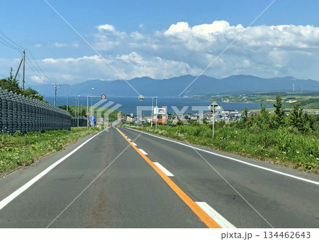 北海道　石狩市厚田区　厚田村　国道231号線　日本海 134462643