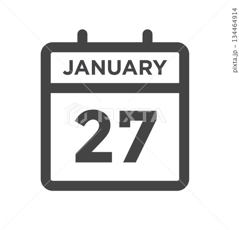 January 27 Calendar Day or Calender Date for Deadlines or Appointment 134464914