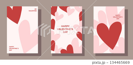 Happy Valentine's Day banner for social media posts, poster, banners, digital marketing, sales promotion and website ads. Vector backgrounds Happy Valentine's Day banner for social media posts, poster, banners, digital marketing, sales promotion and website ads. Vector backgrounds 134465669