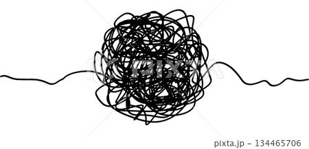 line illustration symbolizing mental chaos line illustration symbolizing mental chaos 134465706