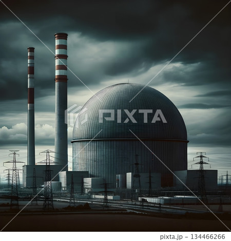 Industry and Clouds: Stark Contrast 134466266