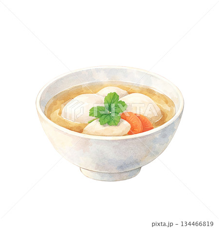 お雑煮 イラスト 和食 正月 料理 日本 食品 素材 134466819