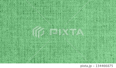 Seamless green woven jute fabric background texture 134466875