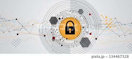 Future cyber technology web services for business and internet project. 134467328