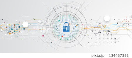 Future cyber technology web services for business and internet project. 134467331