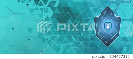 Future cyber technology web services for business and internet project. 134467333