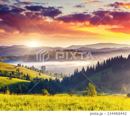 mountain landscape mountain landscape 134468442