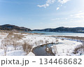 冬の花山湖 134468682