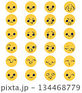 色んな表情の顔のアイコンイラストセット 色んな表情の顔のアイコンイラストセット 134468779