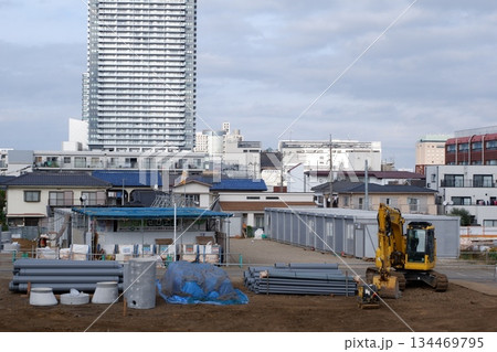 工事現場の風景 134469795