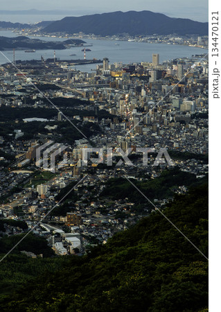 皿倉山山頂からの日没後の眺望 皿倉山山頂からの日没後の眺望 134470121
